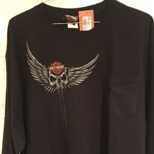 Men’s Harley-Davidson T-shirt Long Sleeve -Large